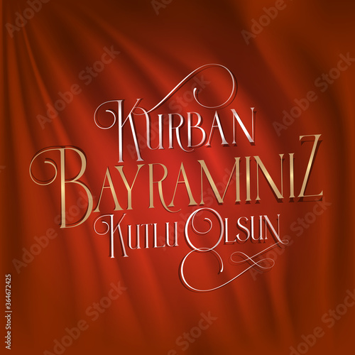 Happy Feast of the Sacrifice (Turkish: Kurban Bayrami Kutlu Olsun) Billboard, e Card, Social Media Design