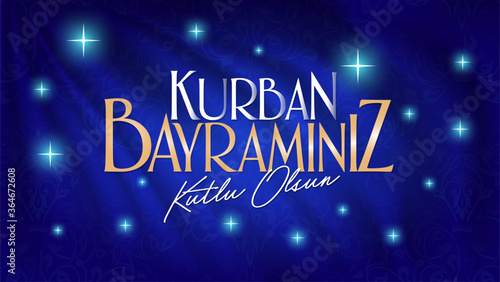 Happy Feast of the Sacrifice (Turkish: Kurban Bayrami Kutlu Olsun) Billboard, e Card, Social Media Design