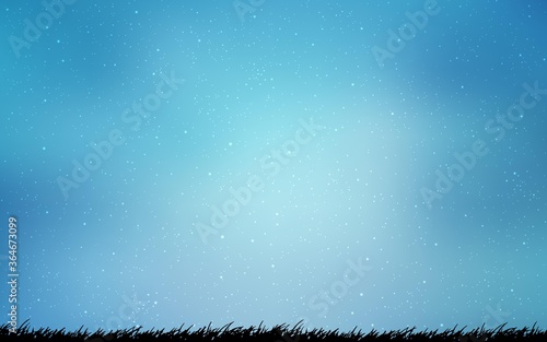 Light BLUE vector pattern with night sky stars. Modern abstract illustration with Big Dipper stars. Pattern for astronomy websites.