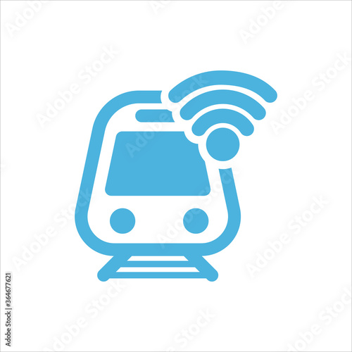 electric train icon flat vector logo design trendy