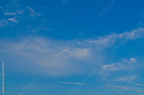  Beautiful blue sky with clouds