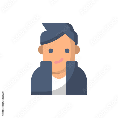 Fotografie Superstar flat icon style design illustration