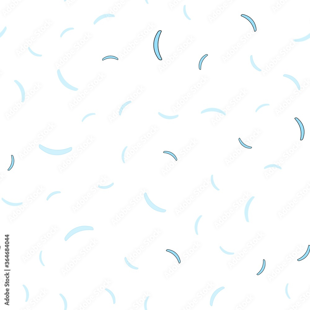 Light BLUE vector seamless layout with bent lines. A shining illustration, which consists of curved lines. A completely new design for your business.