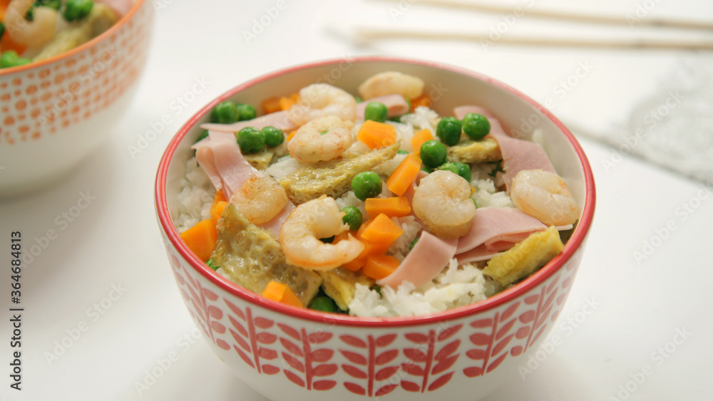 Chinese fried rice with vegetables Chinese fried rice with vegetables