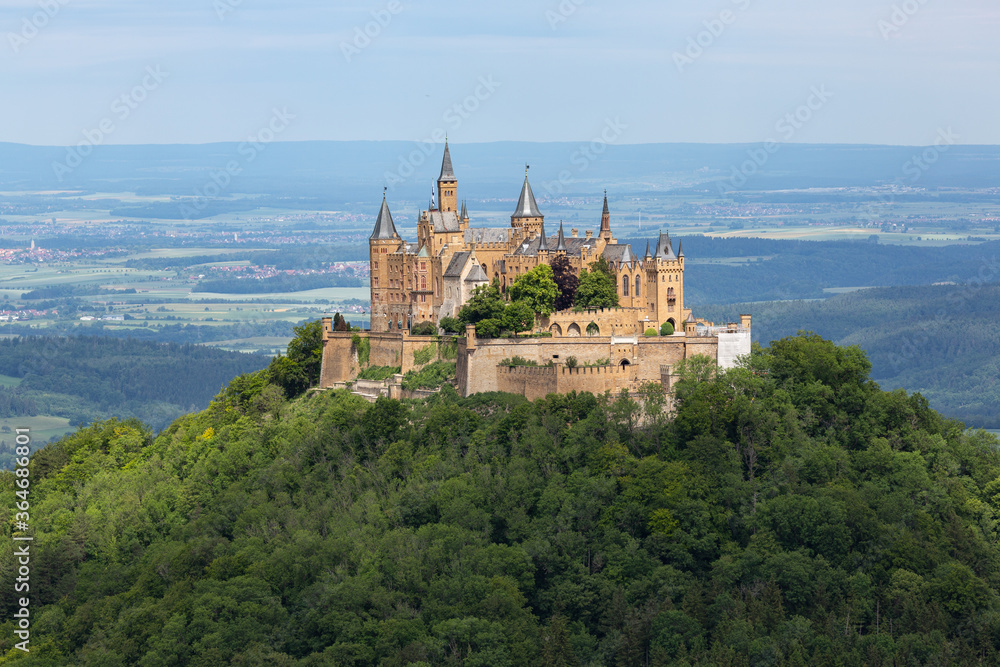 Hohenzollern Castle as seen from Zeller Horn, Germany