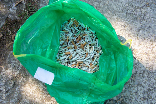 bag of cigaret butt