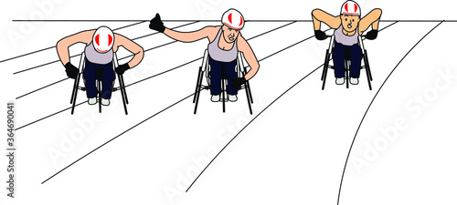 Powerful and Inspiring Image of a Disabled Woman Racing in a Wheelchair - Overcoming Barriers and Achieving Dreams