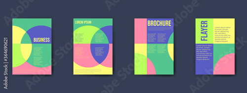 Abstract geometric pattern background for business brochure cover design. Vector flyer template layout design. For business brochure, poster, annual report, leaflet, magazine or book cover.