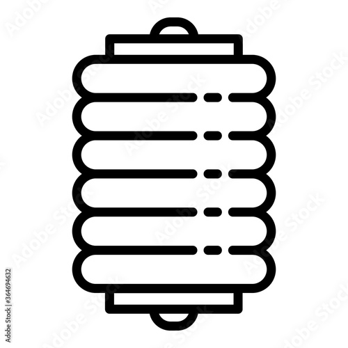 Air car spring coil icon. Outline air car spring coil vector icon for web design isolated on white background