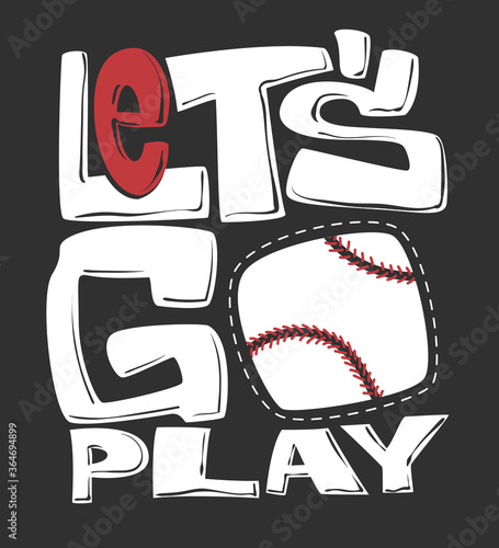 Baseball t-shirt graphics print design, vector illustration