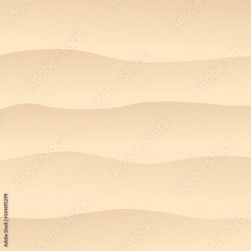 Beach sand waves background. Sandy coast near the sea or ocean. - Vector illustration