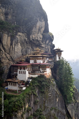 The Tiger's Nest located in one of the Paro Mountains, Buthan