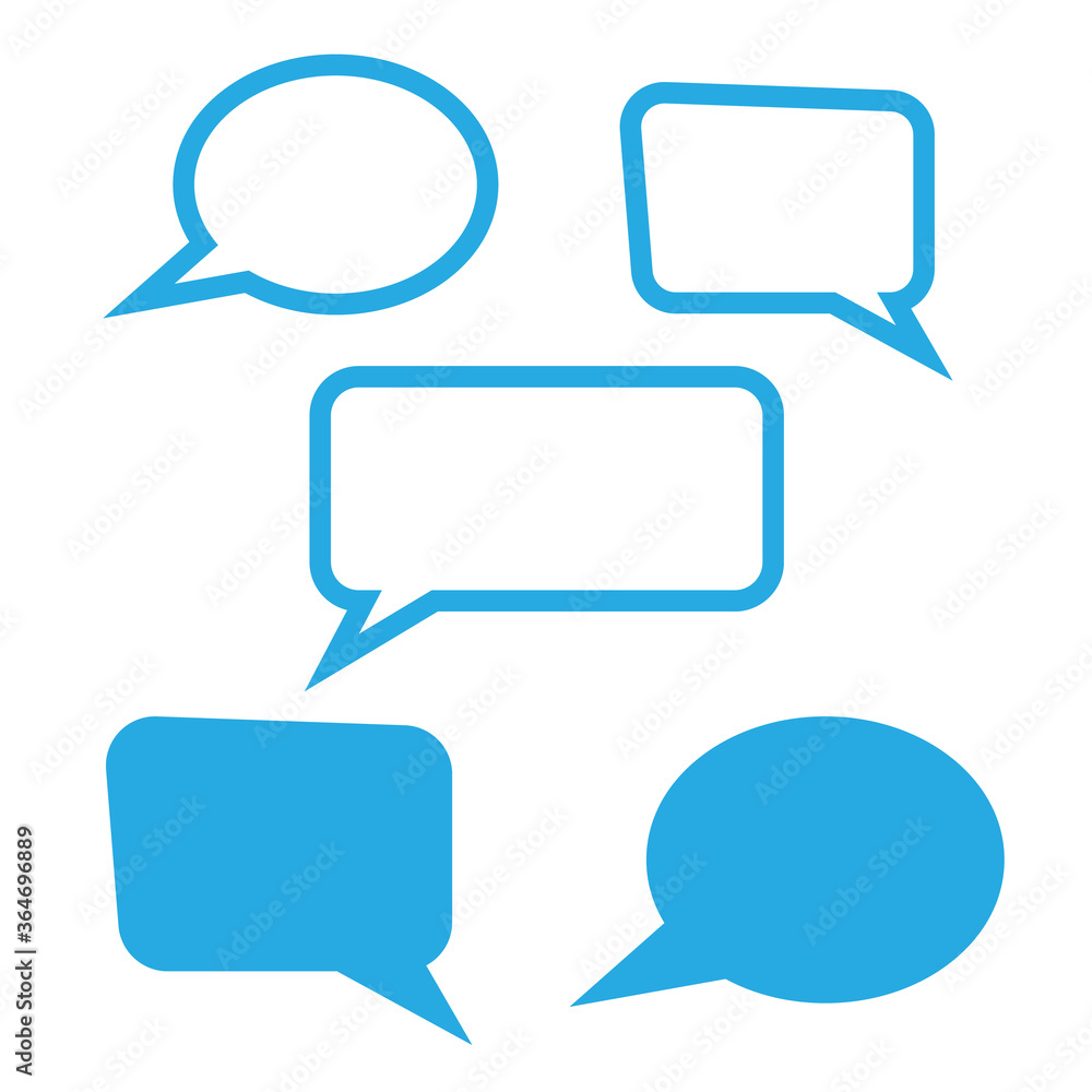 Big set hand drawn monochrome comic speech bubbles. Stickers of speech bubbles vector Big set hand drawn monochrome comic speech bubbles. Stickers of speech bubbles vector