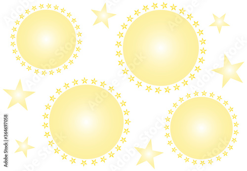 飛沫とウイルスのイメージのシンプルなデザインのフレーム イラスト ベクター