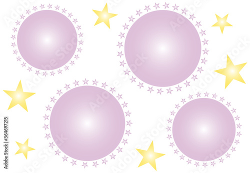 飛沫とウイルスのイメージのシンプルなデザインのフレーム イラスト ベクター