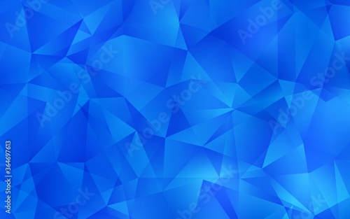 Light BLUE vector low poly texture. Modern abstract illustration with triangles. New template for your brand book.