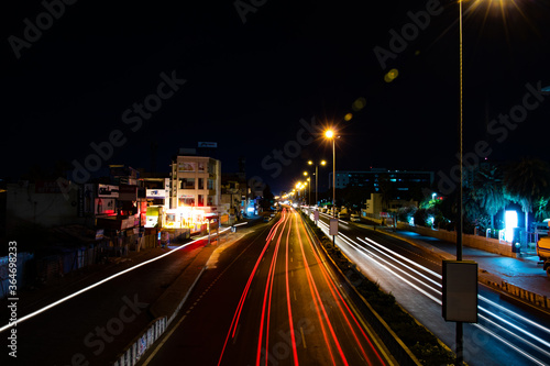 night traffic in city © jitendra
