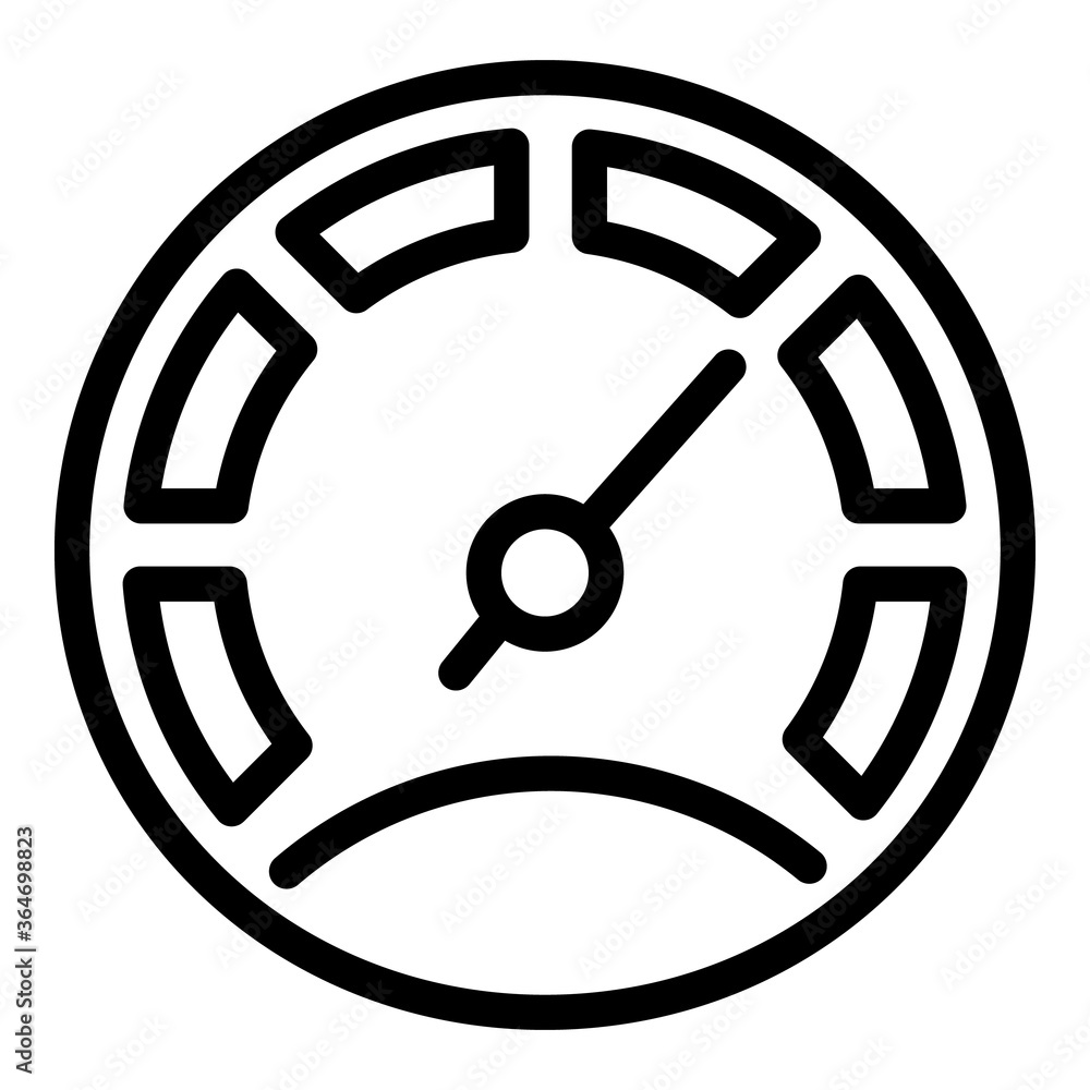 Auto speedometer icon. Outline auto speedometer vector icon for web design isolated on white background Auto speedometer icon. Outline auto speedometer vector icon for web design isolated on white background