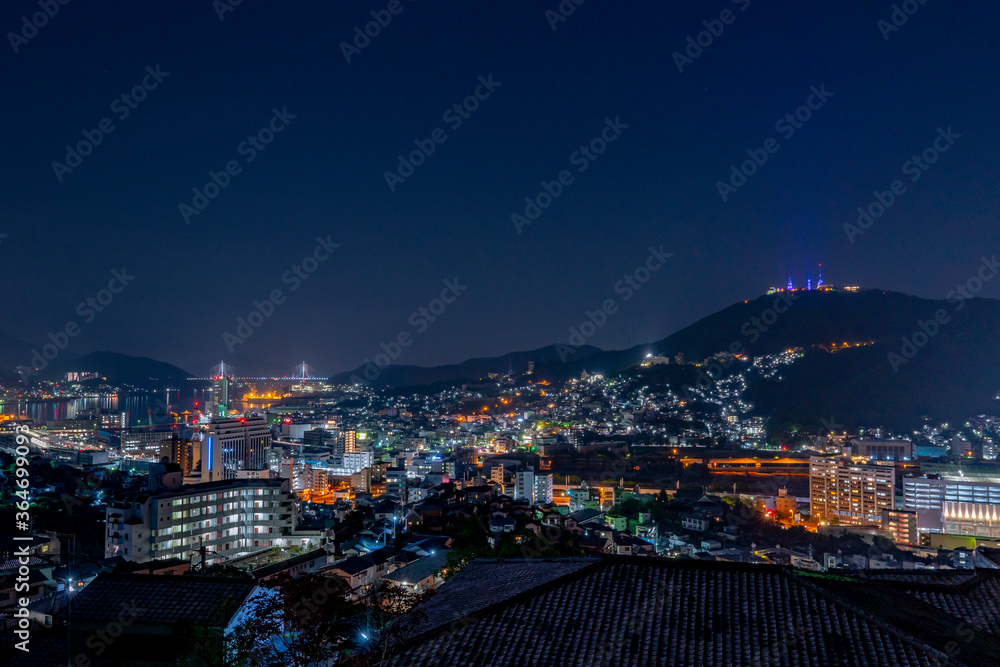 Obraz premium 長崎の夜景 長崎市の夜景