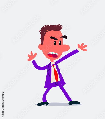 Business man arguing angry

