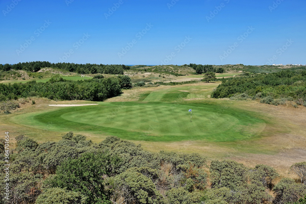 Vue sur le golf du Touquet en France