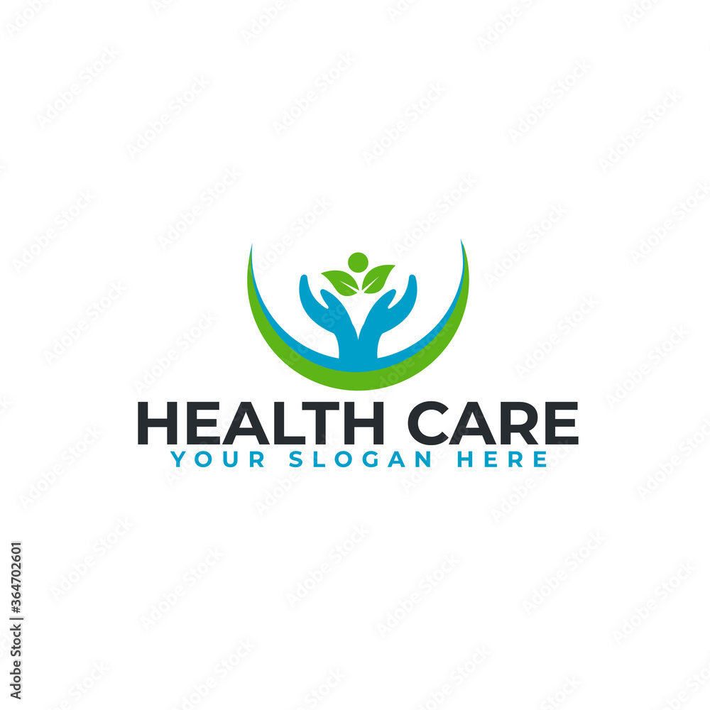 Healthy Care Logo Design. Medical Health Care Vector Logo Design Template.