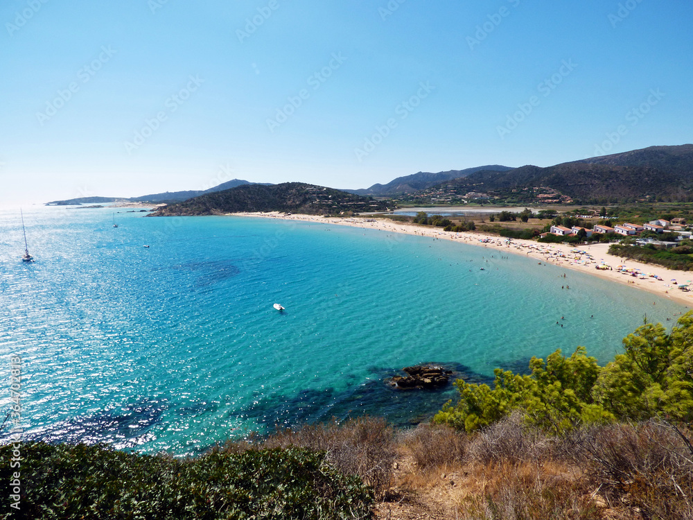 Italy, Sardinia, Chia beach