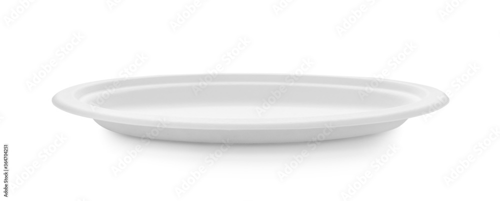 paper plate on white background paper plate on white background
