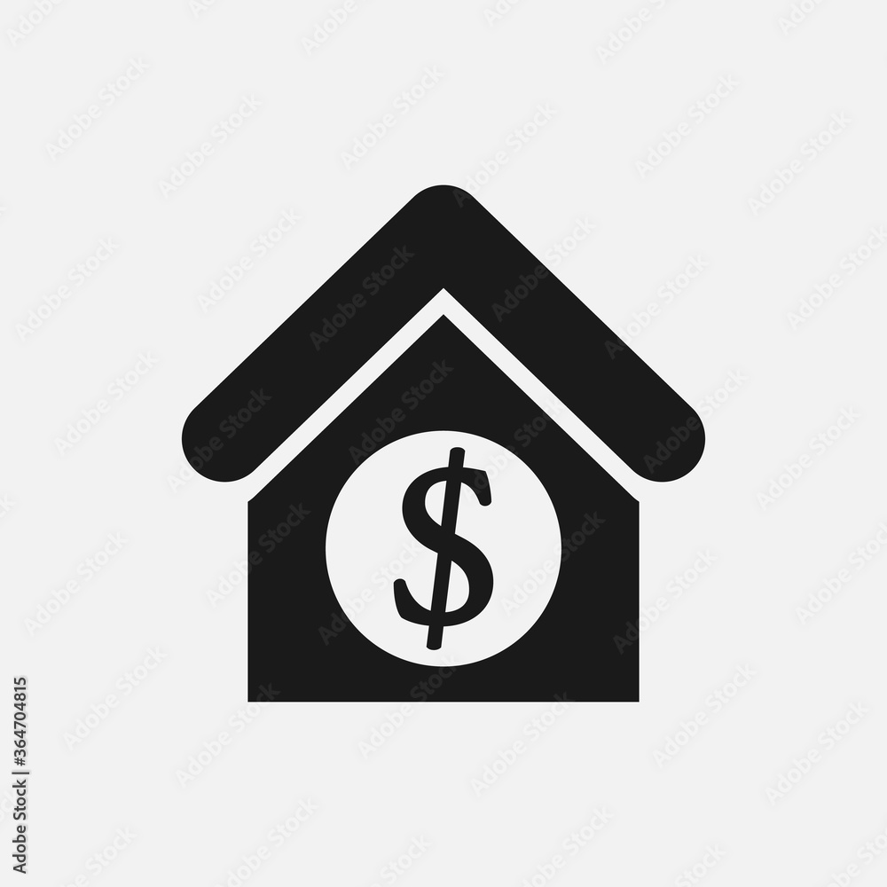 Mortgage icon illustration. Residential property, real estate concept. Mortgage icon illustration. Residential property, real estate concept.