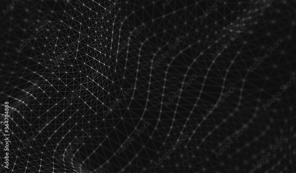 Abstract polygonal space low poly dark background with connecting dots and lines. Abstract polygonal space low poly dark background with connecting dots and lines.