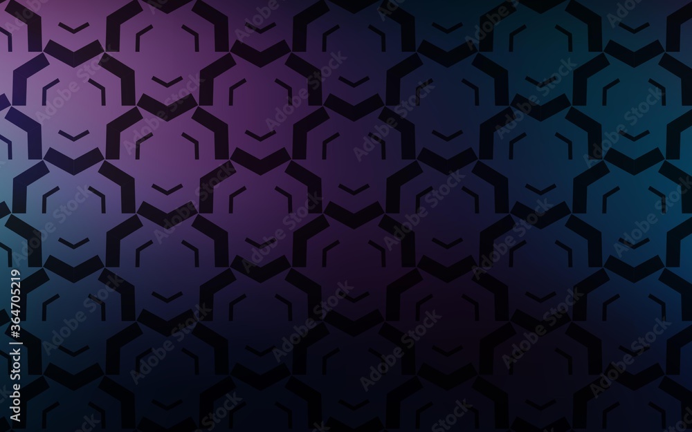 Dark Pink, Blue vector pattern with wry lines. Geometric illustration in abstract style with gradient.  Abstract style for your business design.