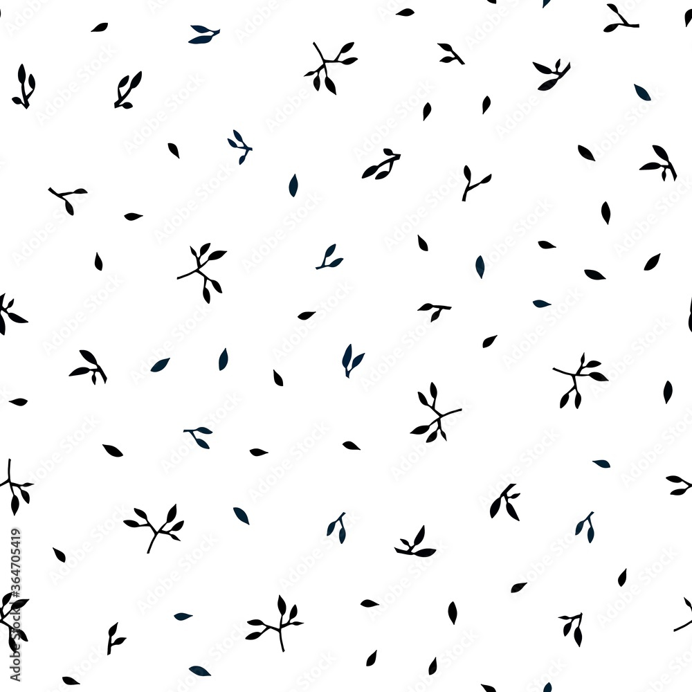 Dark BLUE vector seamless doodle layout with leaves. leaves on blurred abstract background with gradient. Design for textile, fabric, wallpapers. Dark BLUE vector seamless doodle layout with leaves. leaves on blurred abstract background with gradient. Design for textile, fabric, wallpapers.
