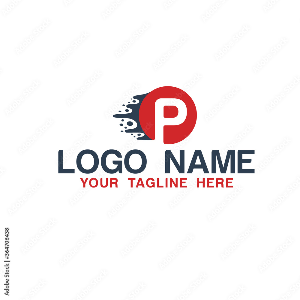P Letter Abstract Business Logo Design