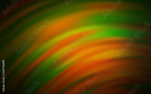 Dark Green, Yellow vector layout with bent lines. A circumflex abstract illustration with gradient. Abstract design for your web site.