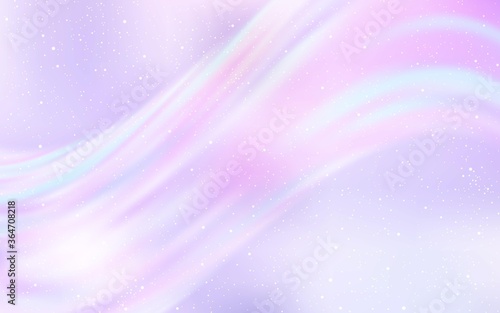 Light Purple vector texture with milky way stars. Glitter abstract illustration with colorful cosmic stars. Pattern for futuristic ad, booklets.