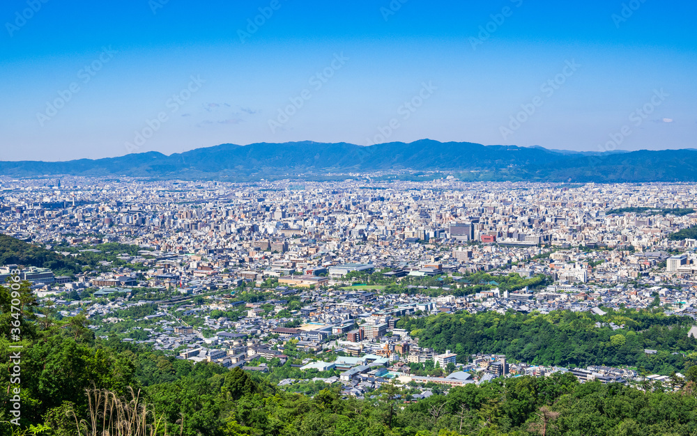 京都市全景　大文字山からの眺望