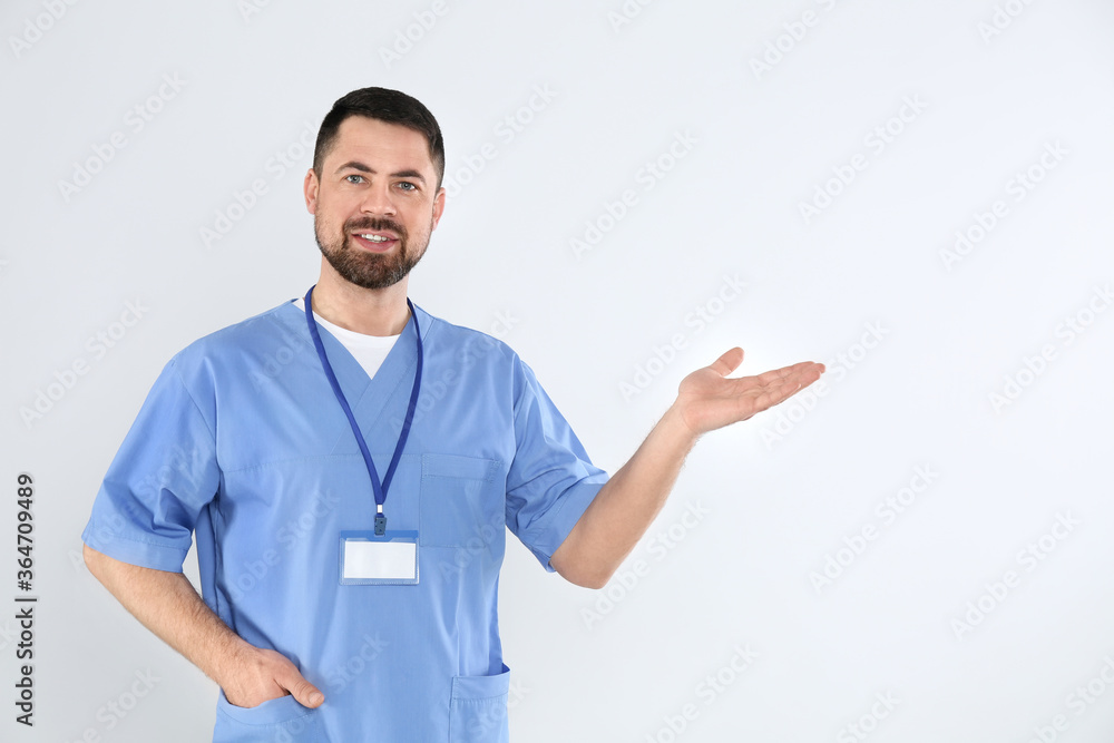 Portrait of mature doctor on white background Portrait of mature doctor on white background