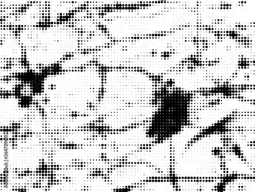 Grunge halftone dots background vector texture