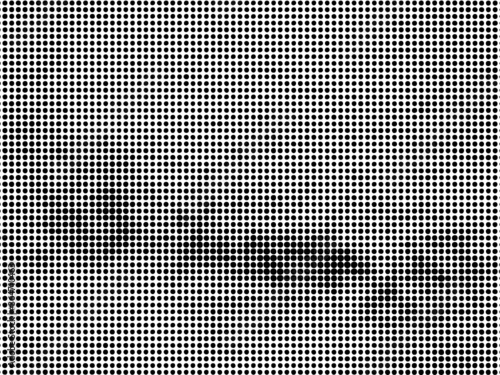 Grunge halftone dots background vector texture