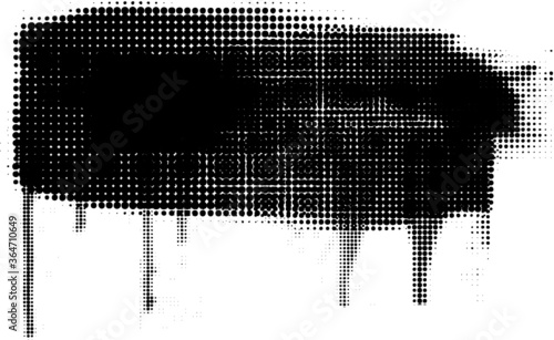 Grunge halftone dots background vector texture