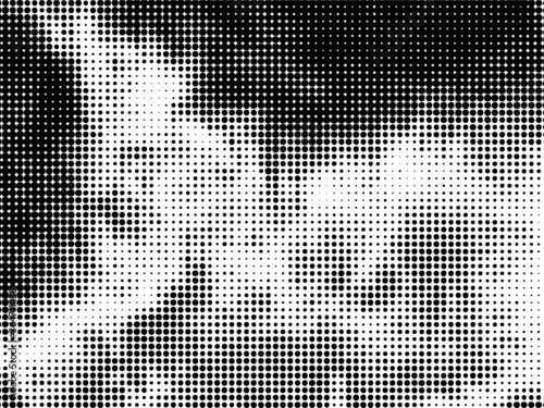Grunge halftone dots background vector texture