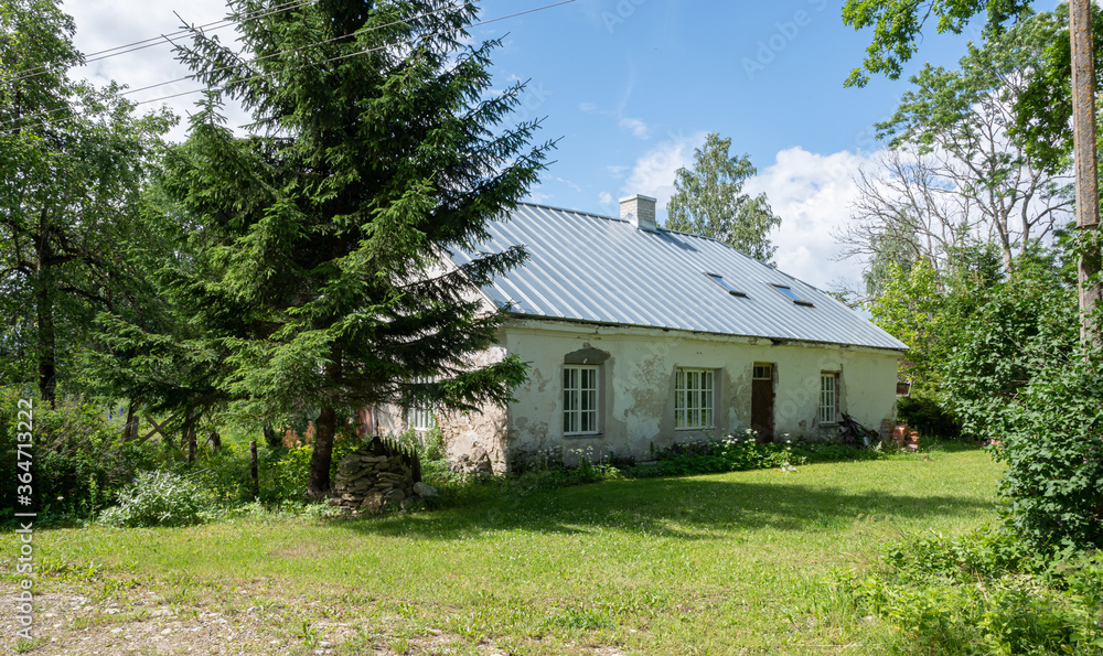 Obraz premium old stone mano in estonia europe