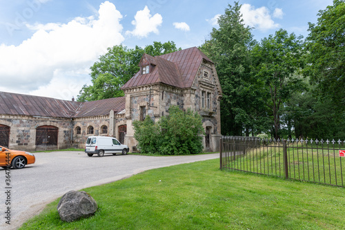 mansion style building latvia europe