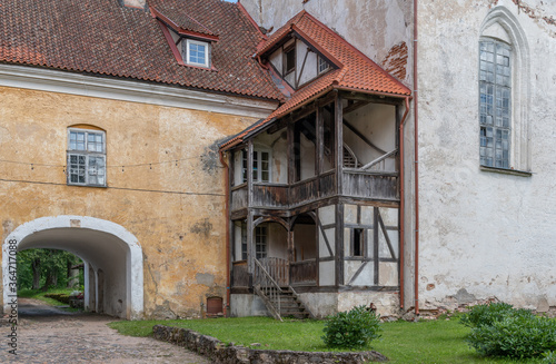 Fototapeta Naklejka Na Ścianę i Meble -  straupe castle church latvia europe