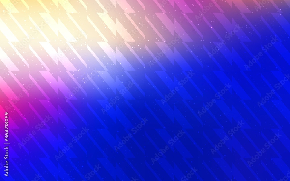 Fototapeta premium Light Pink, Blue vector template with repeated sticks. Glitter abstract illustration with colorful sticks. Pattern for ads, posters, banners.