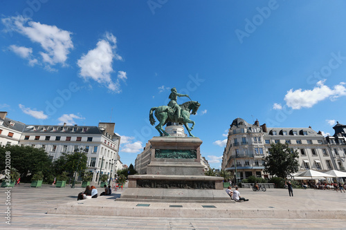 La statue de Jeanne d'Arc à Orléans