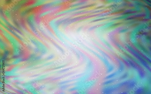 Light Blue, Yellow vector texture with milky way stars. Blurred decorative design in simple style with galaxy stars. Template for cosmic backgrounds.
