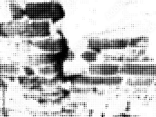 Halftone dots vector background texture