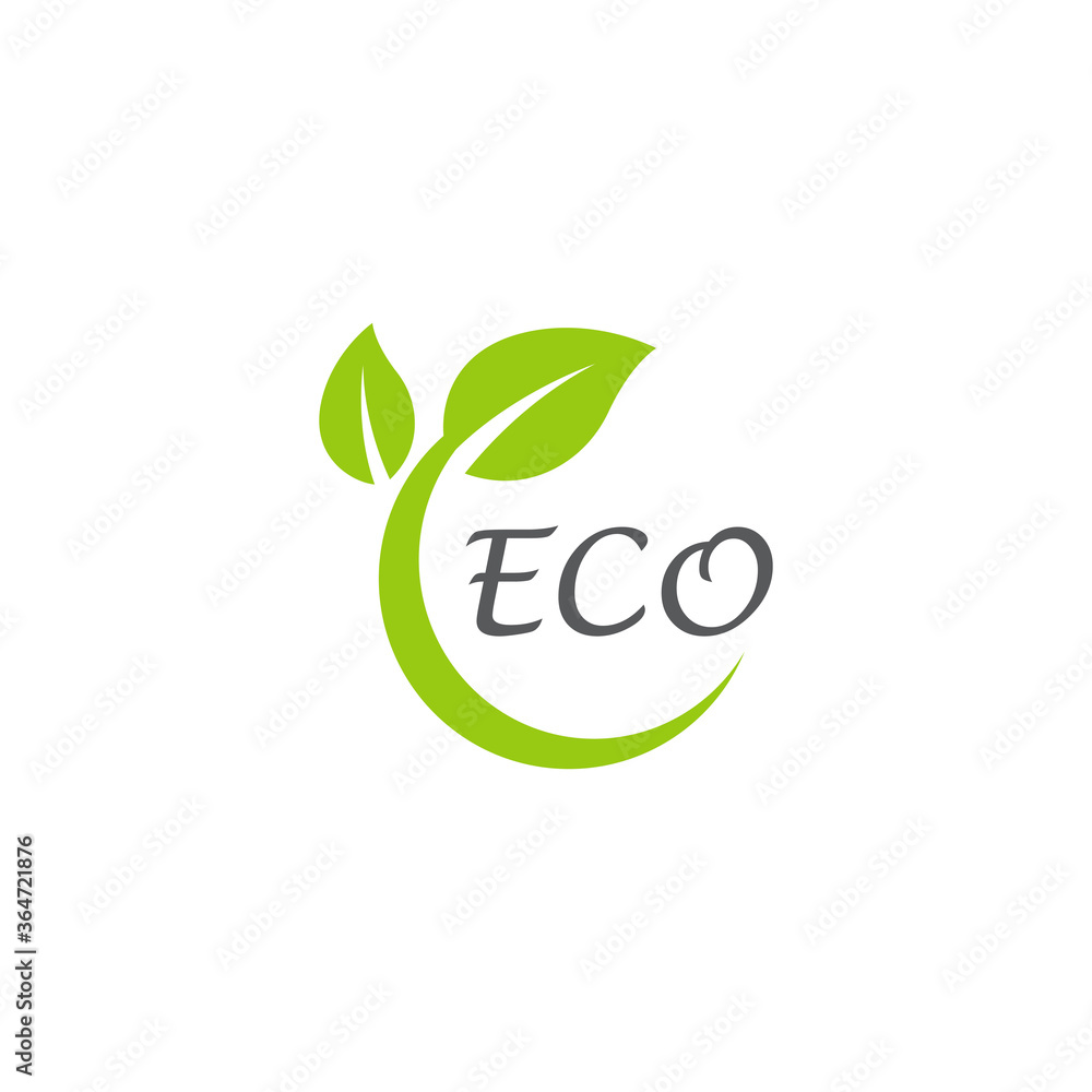 Fototapeta premium Leaf ecology Logo Template vector