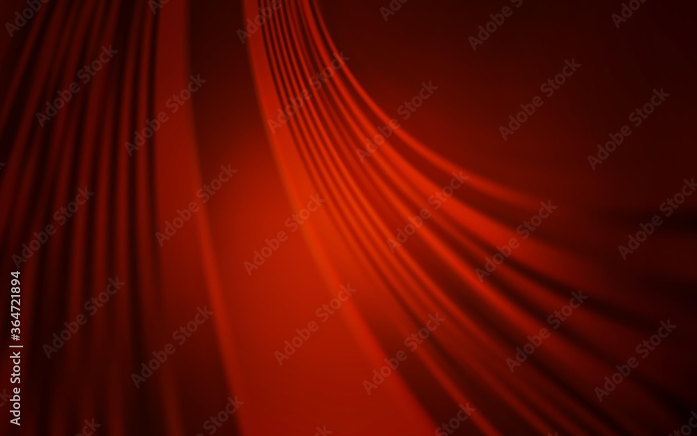 Fototapeta premium Dark Red vector backdrop with curved lines. A completely new colorful illustration in simple style. Abstract design for your web site.